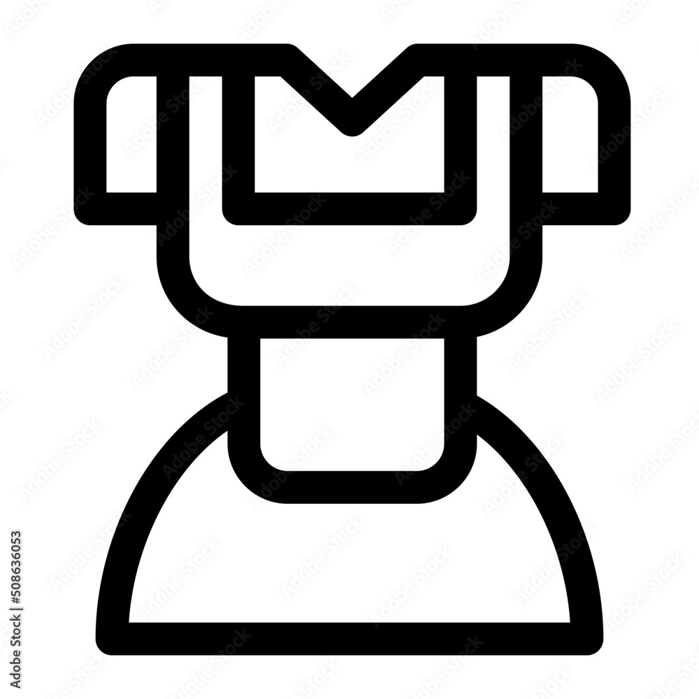 Dirndl Line Icon Vector Dirndl Line Icon Vector