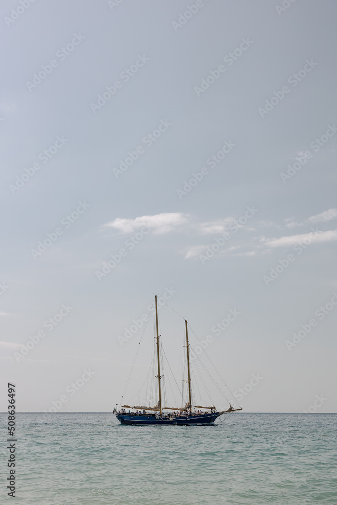 sailboat in the sea sailboat in the sea