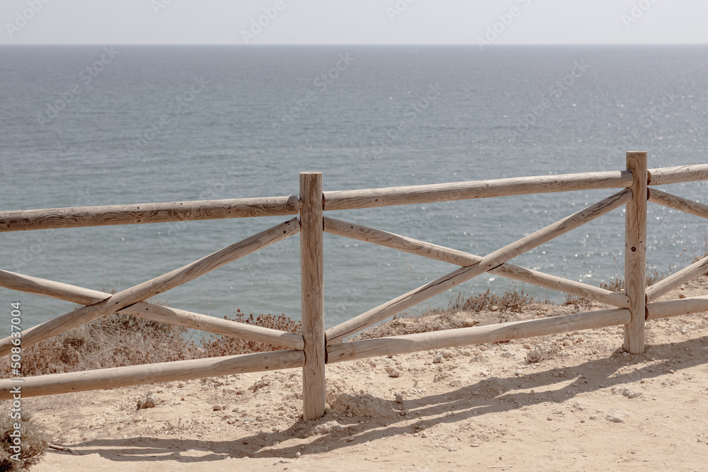 fence on the beach