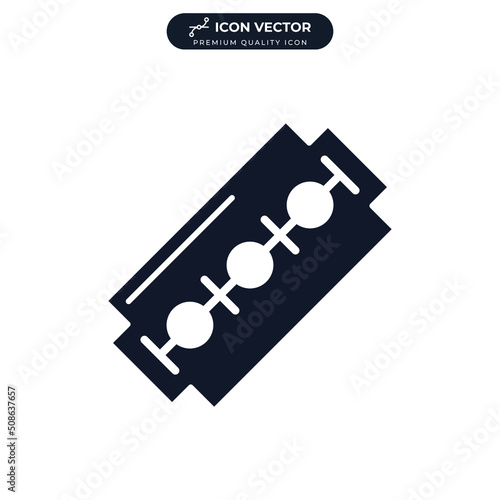 razor blade icon symbol template for graphic and web design collection logo vector illustration