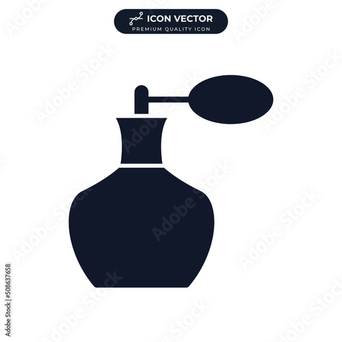 cologne spray. perfume icon symbol template for graphic and web design collection logo vector illustration