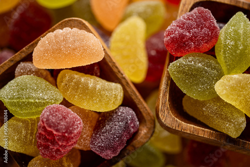 Italian jelly fruit sweets photo