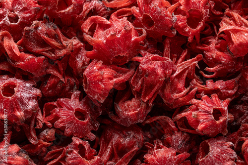 Close-up of dry hibiscus flowers