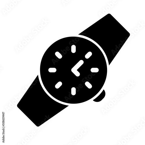 wristwatch glyph icon