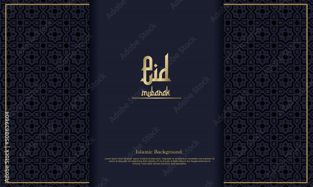 Arabic elegant luxury ornamental islamic background with islamic pattern decorative ornament Premium Vector