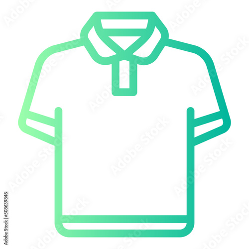 polo shirt gradient icon