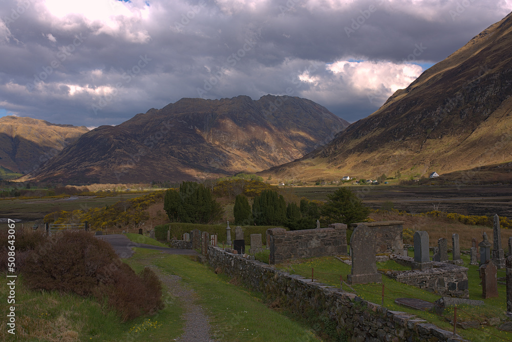 landscape in the Scottish mountains
