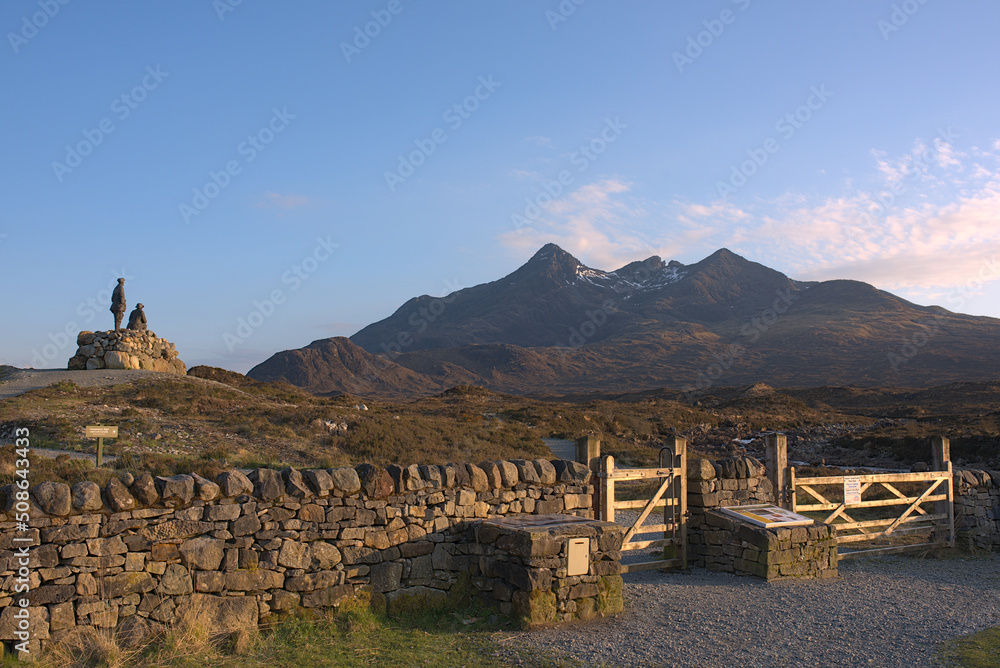entrance to hiking trail Isle of Skye Climber's Paradise