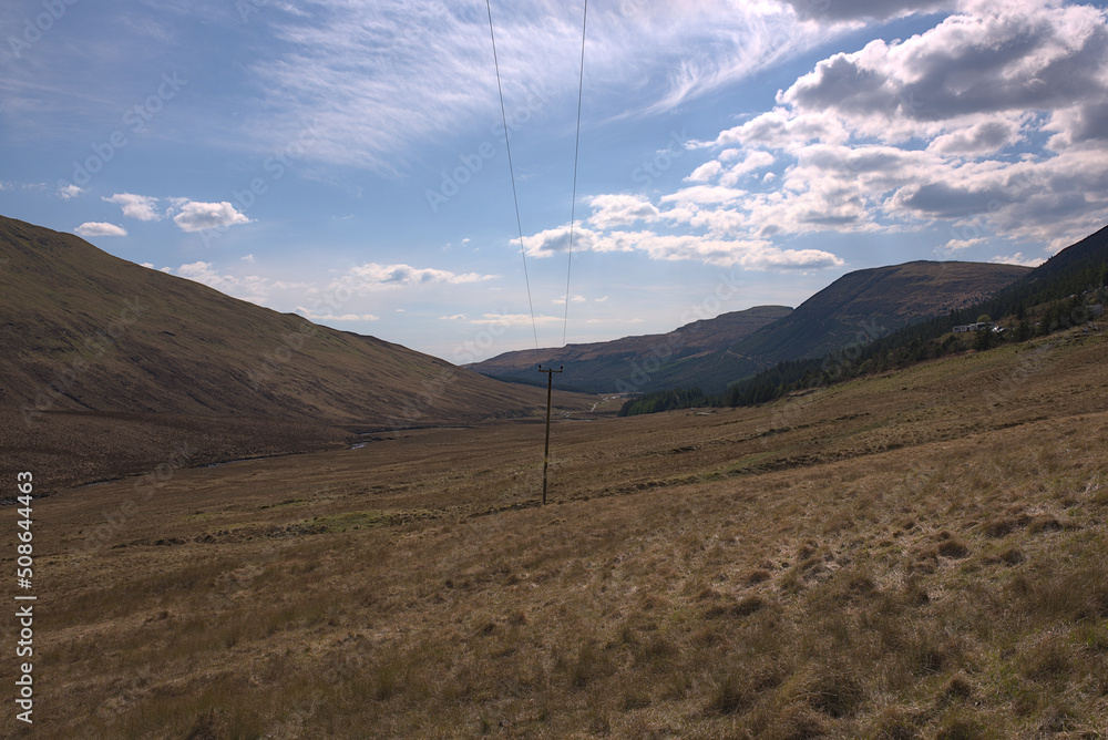power line in remote location