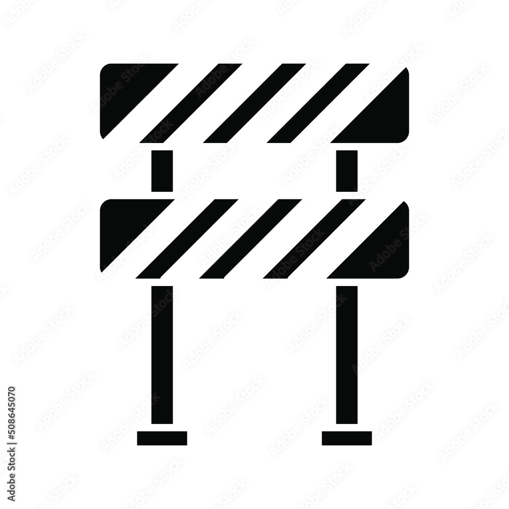 road barrier icon or logo isolated sign symbol color editable road barrier icon or logo isolated sign symbol color editable