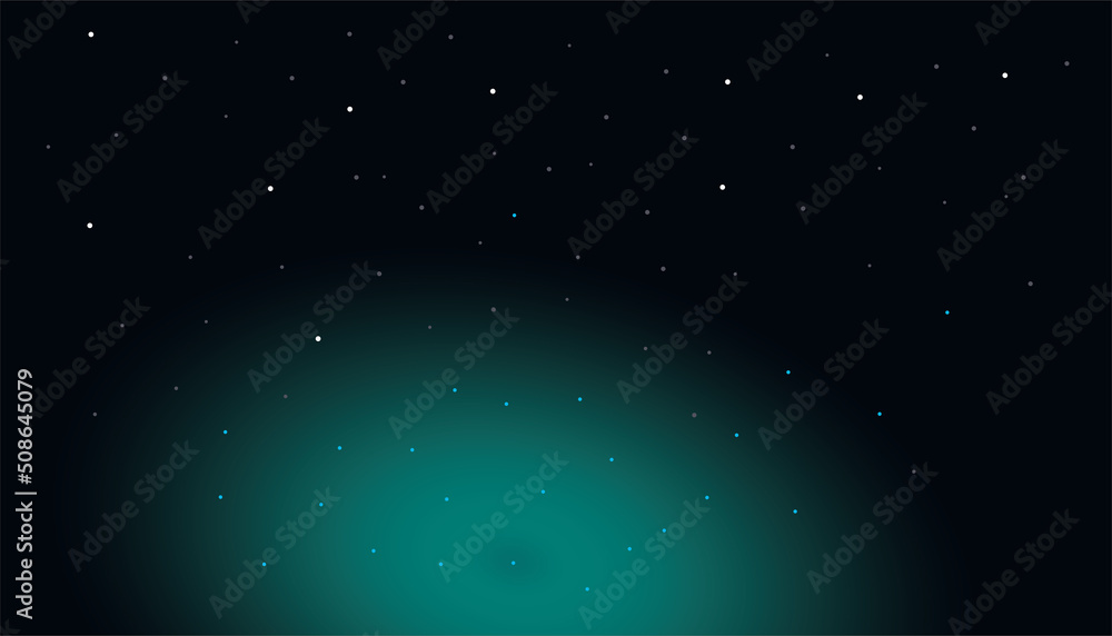 Fototapeta premium Light night sky with stars illustration design background.