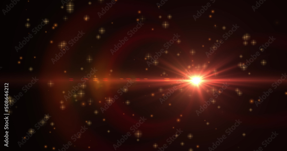 Image of multiple stars and light spots on black background Image of multiple stars and light spots on black background