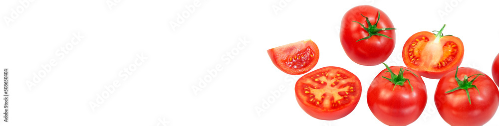ripe tomatoes on a white background. the concept of cooking tomato sauce. red vegetables on a light texture. juicy pink tomatoes on the table ripe tomatoes on a white background. the concept of cooking tomato sauce. red vegetables on a light texture. juicy pink tomatoes on the table
