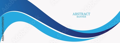 Blue Wave Banner template design