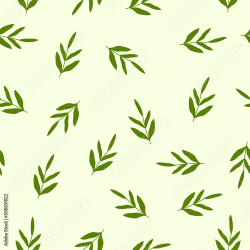 Fototapeta Naklejka Na Ścianę i Meble -  simple vector illustration green leaves