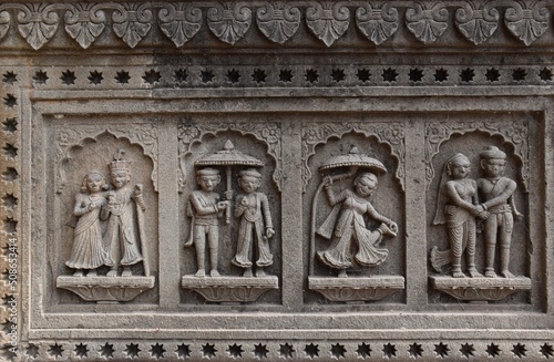 Exterior of walls of Ahilyabai Fort, Maheshwar (Madhya Pradesh, India)