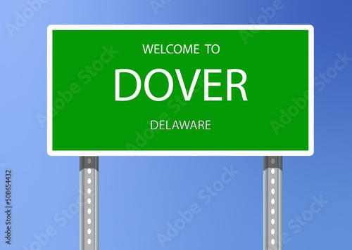 Vector Signage-Welcome to Dover, Delaware