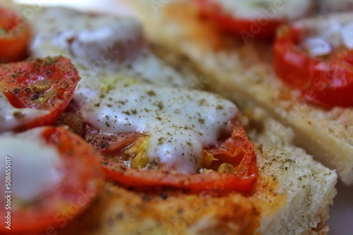 Bruschetta with Tomato and cheese