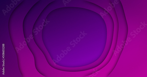 Image of rotating purple organic forms moving on purple background