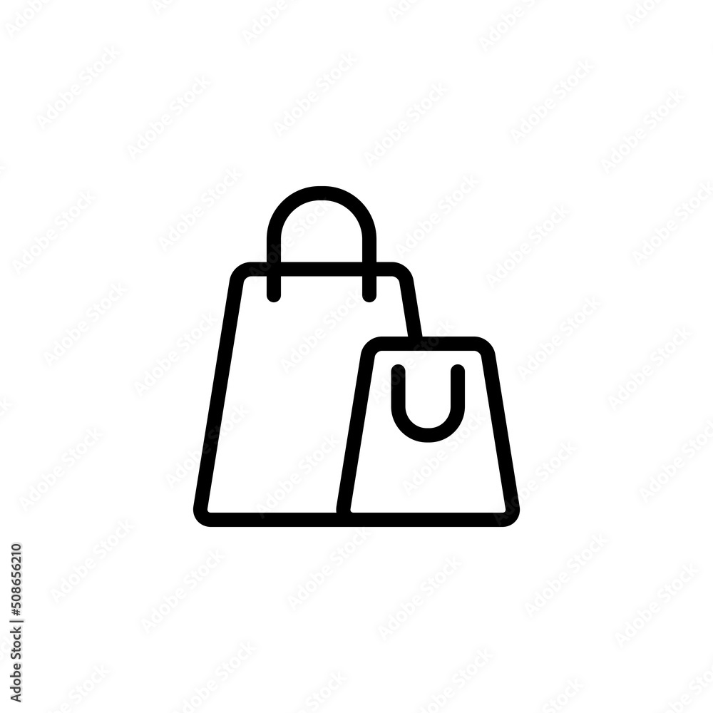shopping bag icon flat style trendy stylist simple shopping bag icon flat style trendy stylist simple