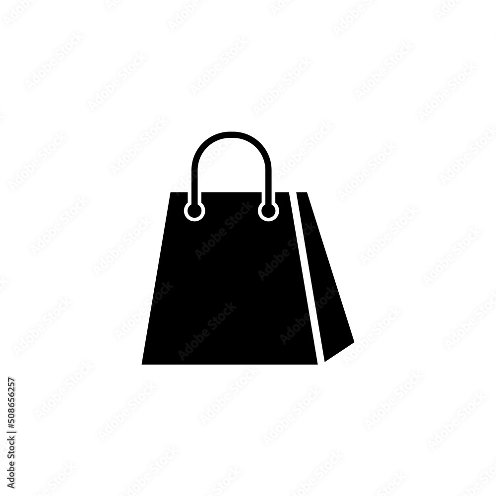 shopping bag icon flat style trendy stylist simple shopping bag icon flat style trendy stylist simple