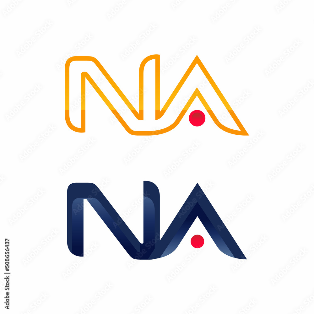 letter AN NA logo design modern logo and premium logo. letter AN NA logo design modern logo and premium logo.