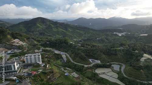 General Landscape View of the Brinchang District Within the Cameron Highlands Area of Malaysia