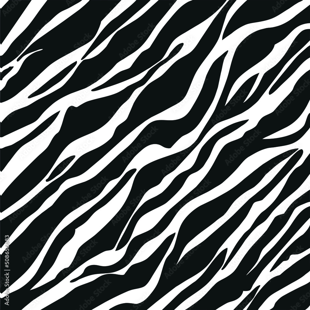 Vector illustration of seamless zebra pattern
