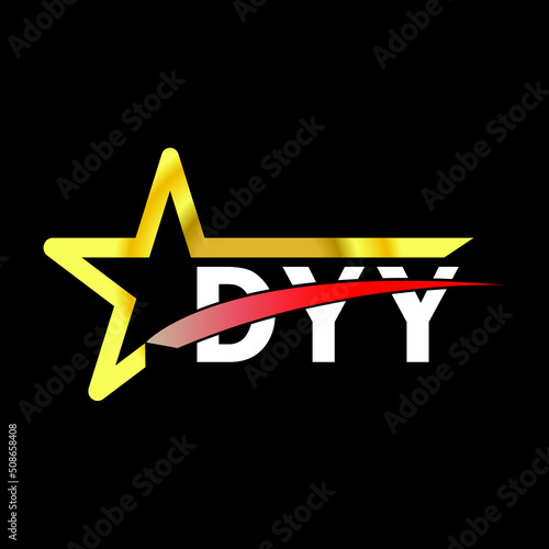 DYY letter logo design. DYY creative  letter logo. simple and modern letter logo. DYY alphabet letter logo for business. Creative corporate identity and lettering. vector modern logo  photo