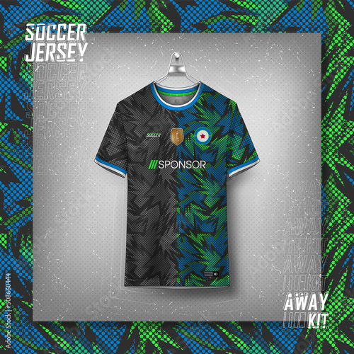 Soccer jersey design for sublimation, sport t shirt design