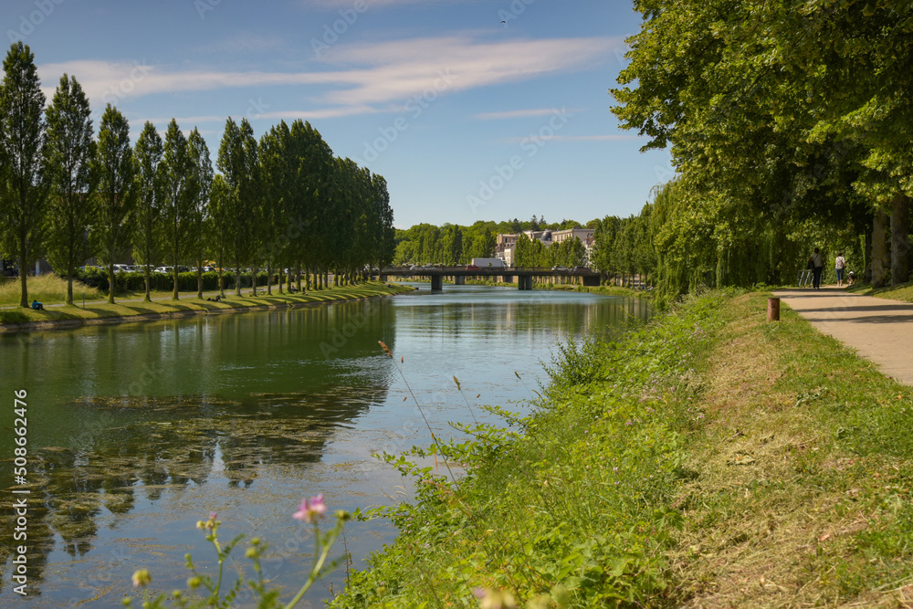 Landscape photography of the town of Melun Landscape photography of the town of Melun