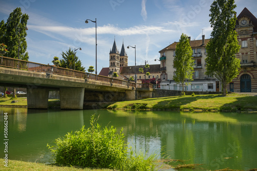 Landscape photography of the town of Melun