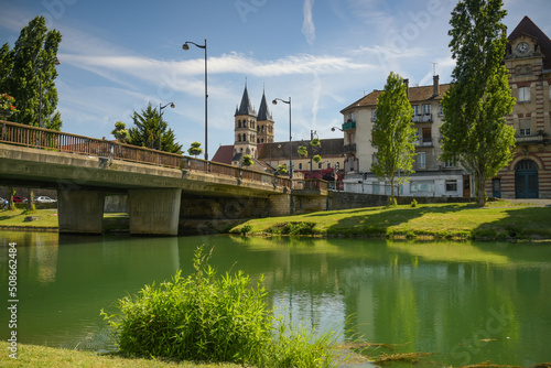 Landscape photography of the town of Melun photo
