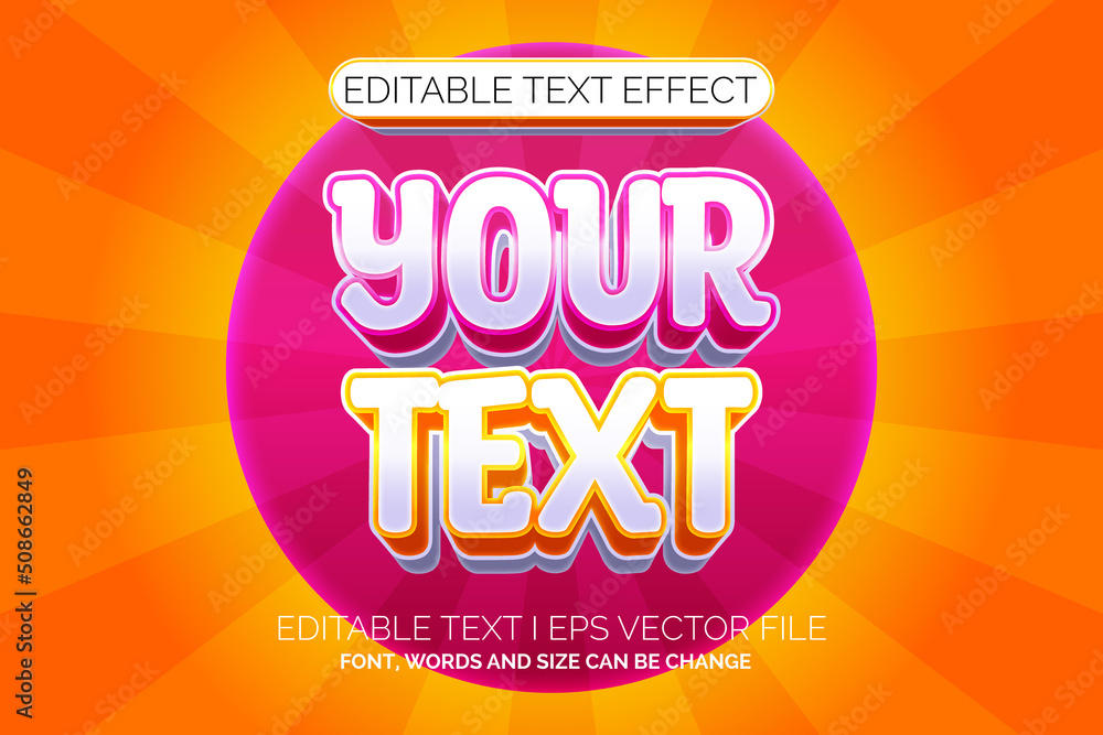 simple candy text effect