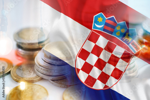 Kroatien und Euro photo