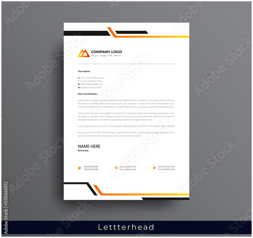 Modern Creative & Clean business style letterhead bundle of your corporate project design.set to print with vector & illustration. corporate letterhead bundle.