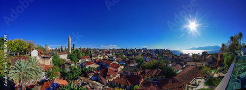 sunset over the city