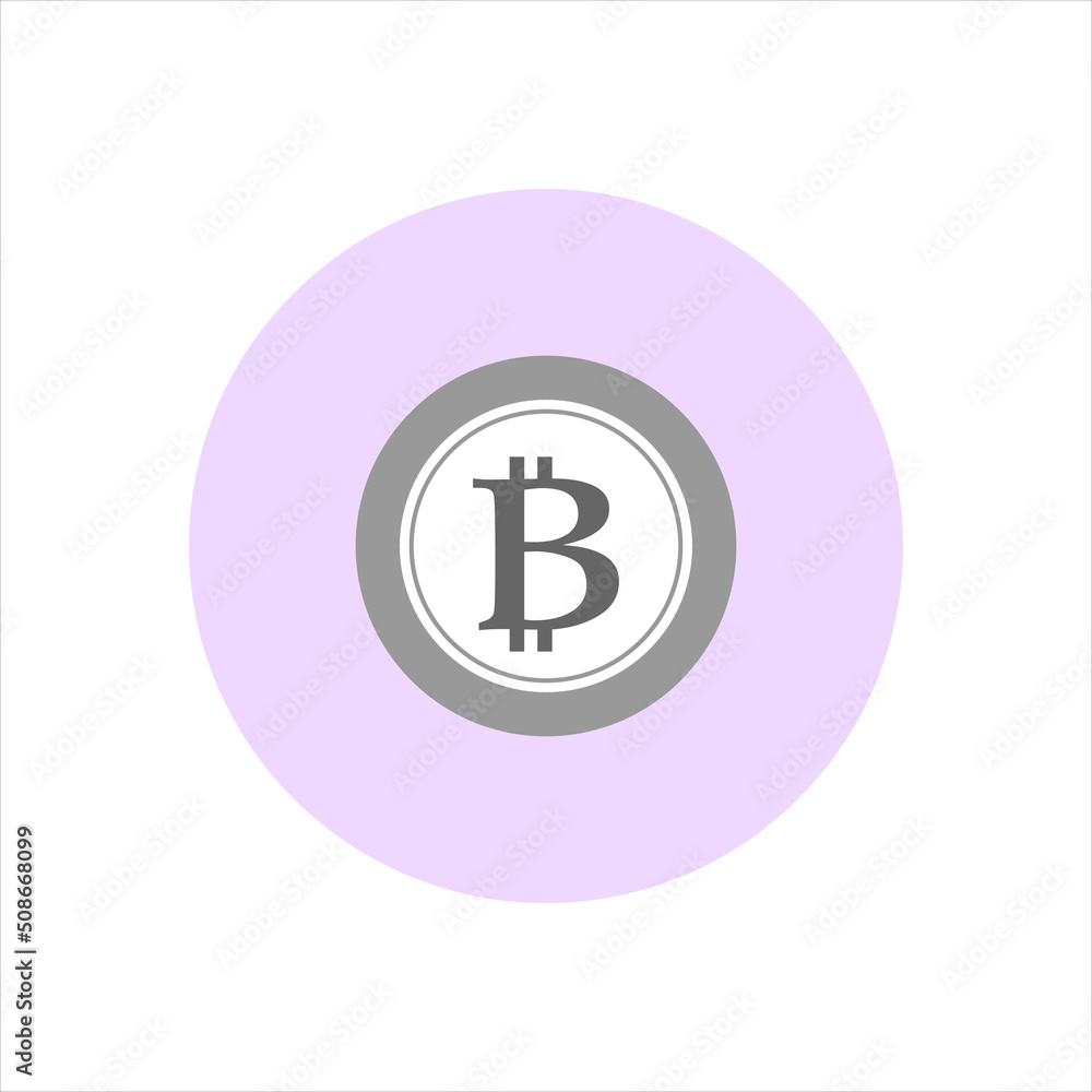 Bitcoin icon symbol isolated in simple flat design. For business, crypto, NFT. Vector blockchain, EPS10 Bitcoin icon symbol isolated in simple flat design. For business, crypto, NFT. Vector blockchain, EPS10
