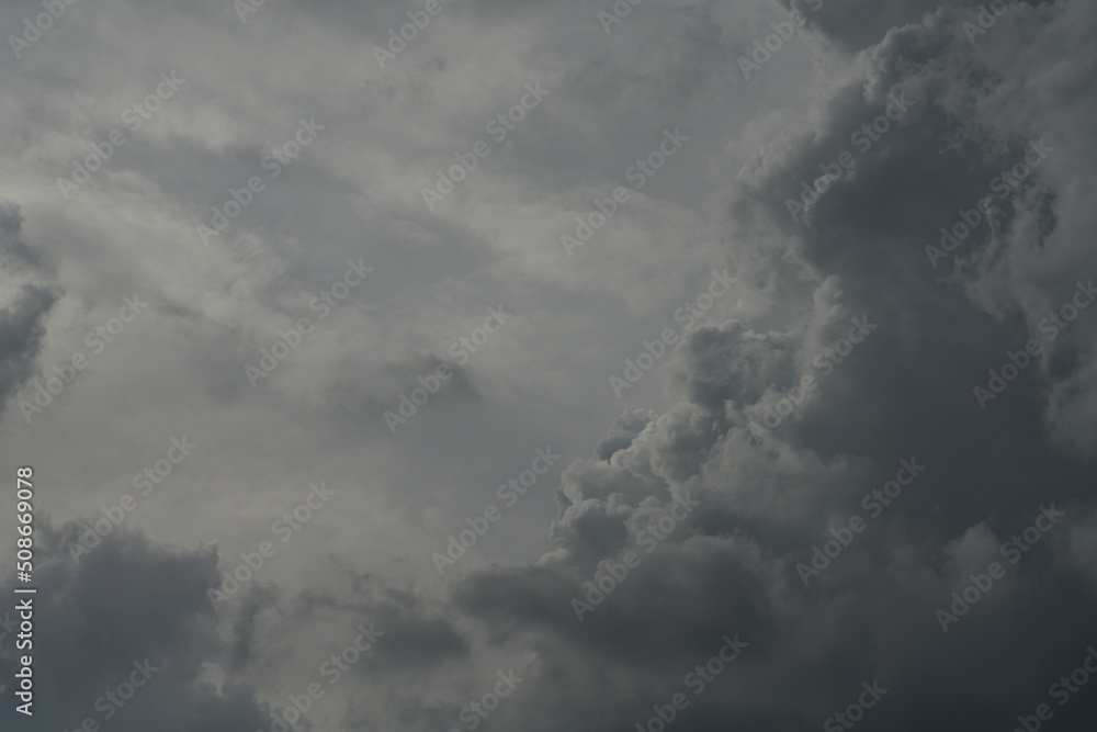 Wolken Himmel kurz vor oder nach einem Gewitter mit Regenschauer