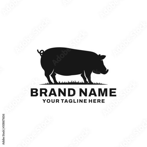 Pig farm logo
