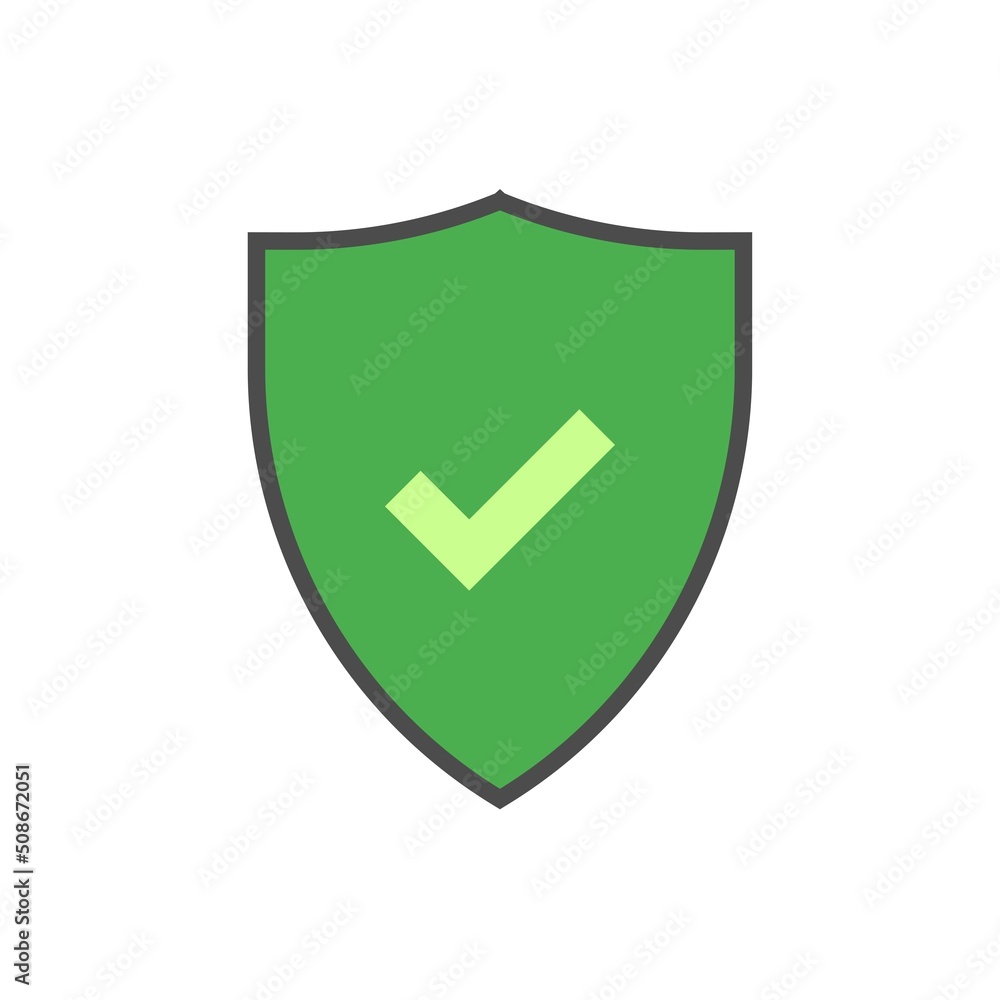 Shield on a white background. Vector illustration Shield on a white background. Vector illustration