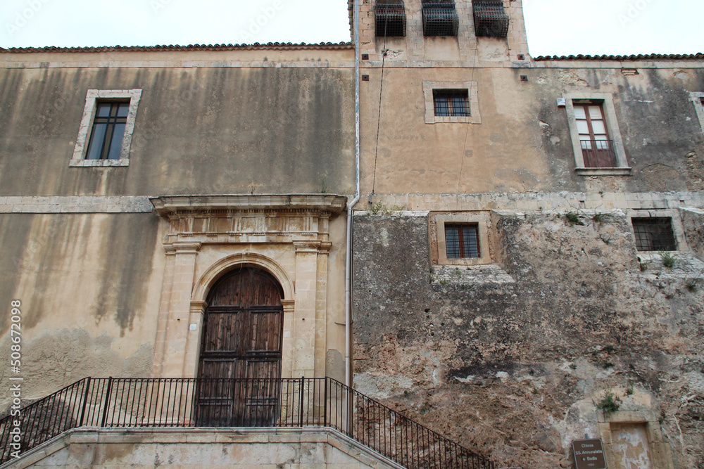 medieval (?) church (Annunziata e Badia) in noto in sicily (italy) 