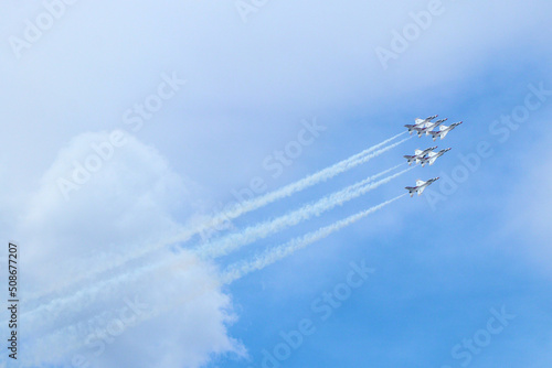 Obraz na plátně USAF Thunderbirds in Flight