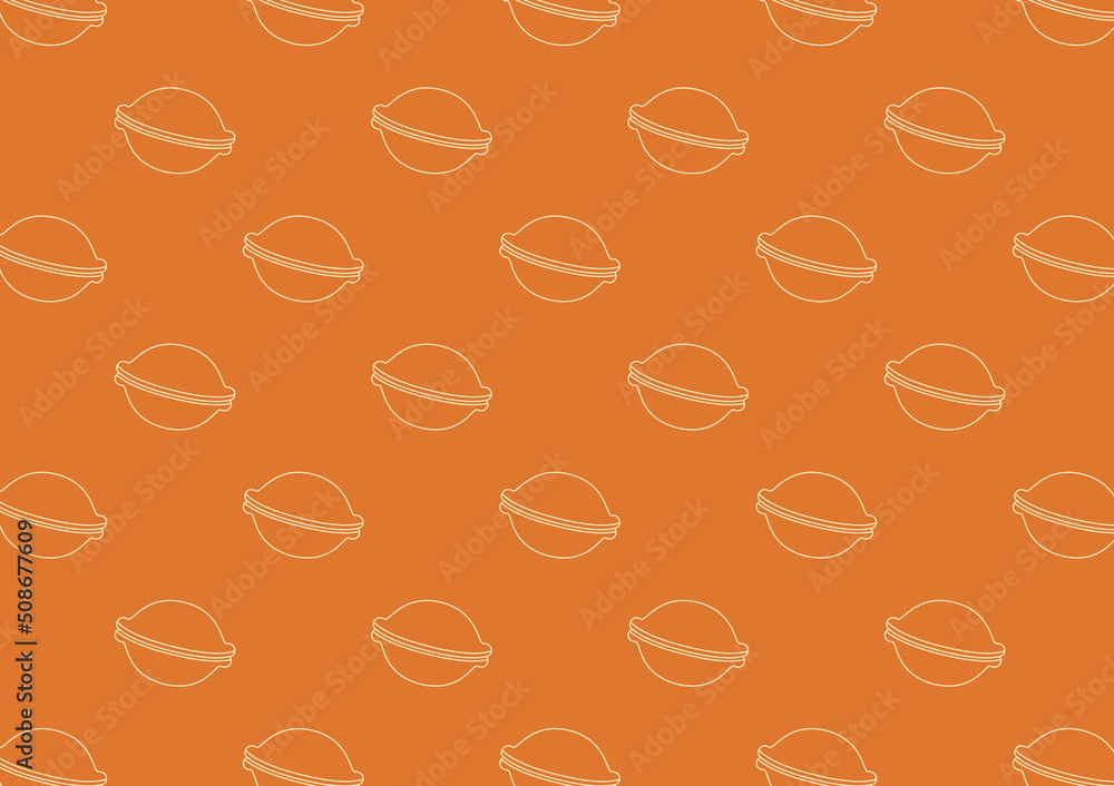 Dorayaki symbol pattern wallpaper. Dorayaki is a Japanese sweet