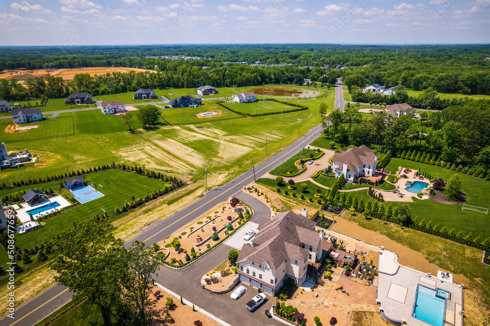 Aerial Drone of Marlboro NJ Real Estate