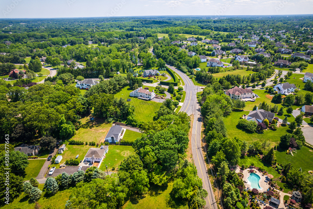 Aerial Drone of Marlboro NJ Real Estate