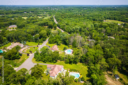 Aerial Drone of Marlboro NJ Real Estate photo