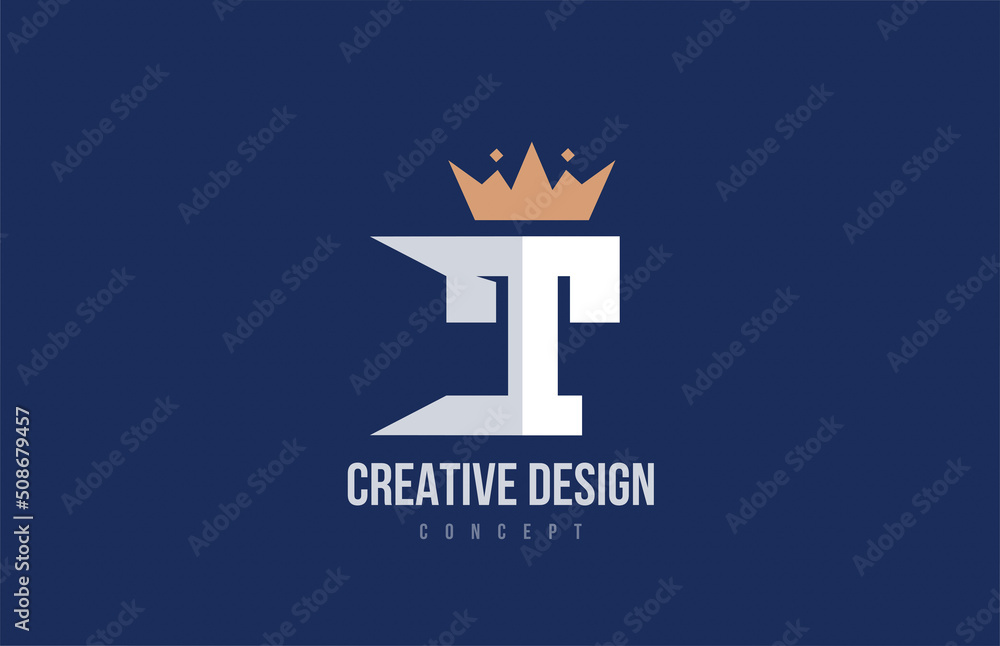 king crown T alphabet letter logo icon design. Creative template for business and company king crown T alphabet letter logo icon design. Creative template for business and company