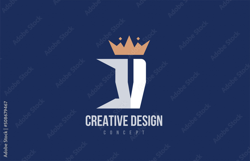 king crown V alphabet letter logo icon design. Creative template for business and company king crown V alphabet letter logo icon design. Creative template for business and company