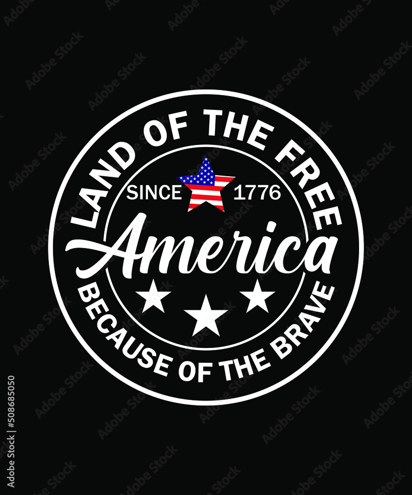 4th of July America independence day T-shirt design
